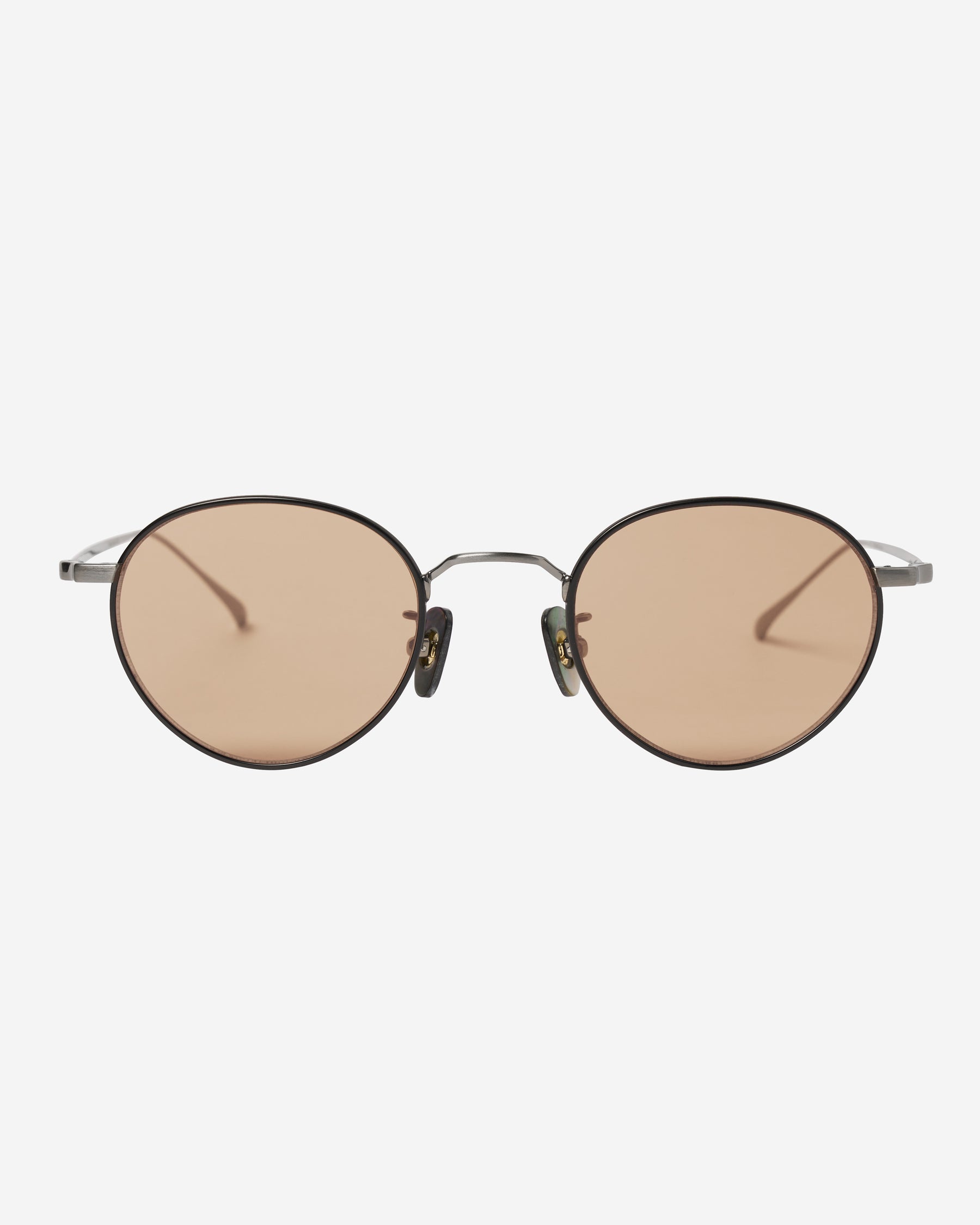 Gunton Sunglasses - Black x Silver (Light Brown)