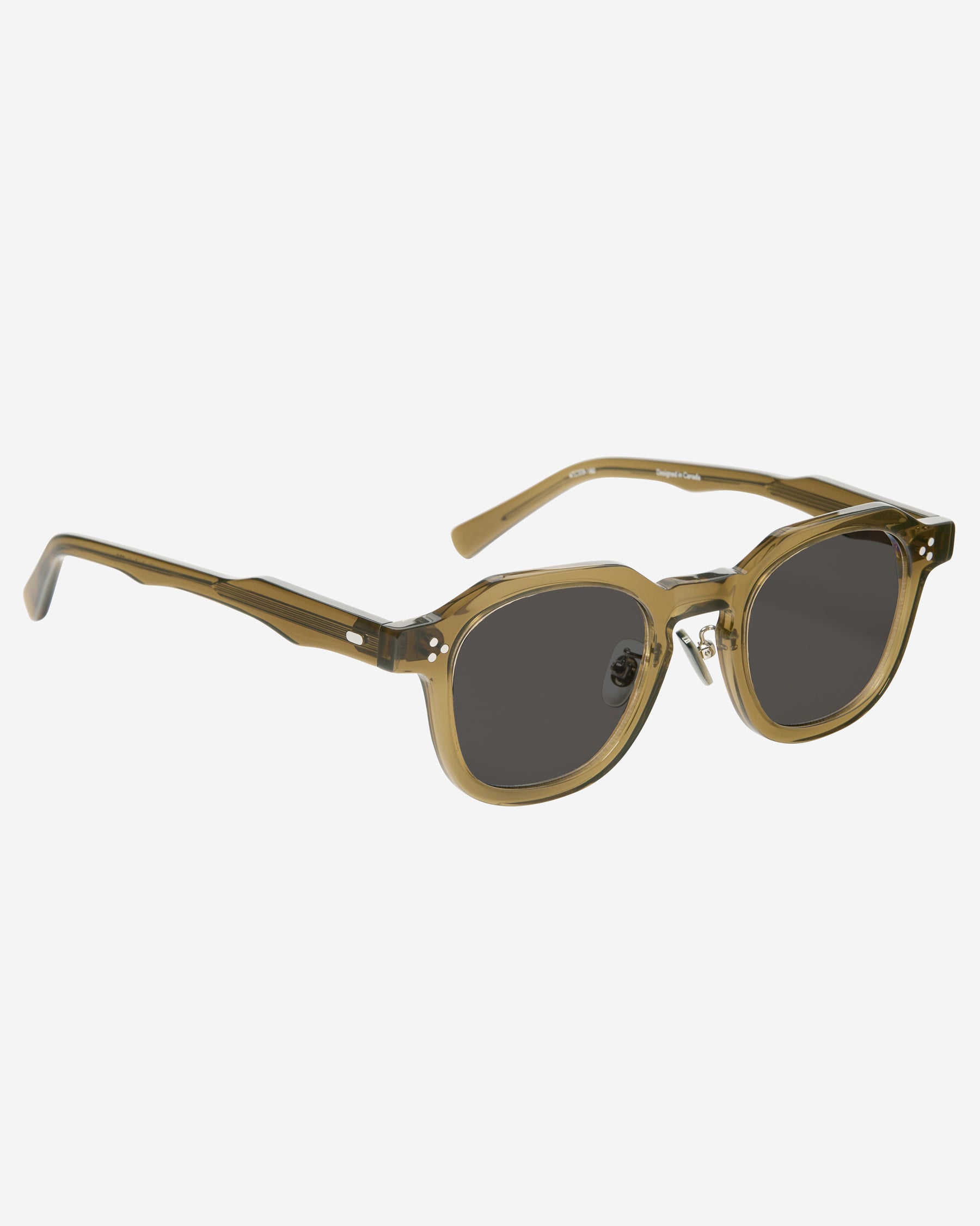 Salvi Sunglasses - Olive (Dark Grey)