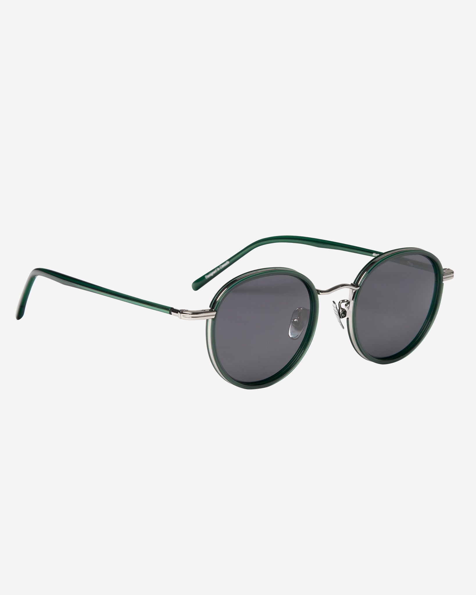 Plea Sunglasses - Green/Silver