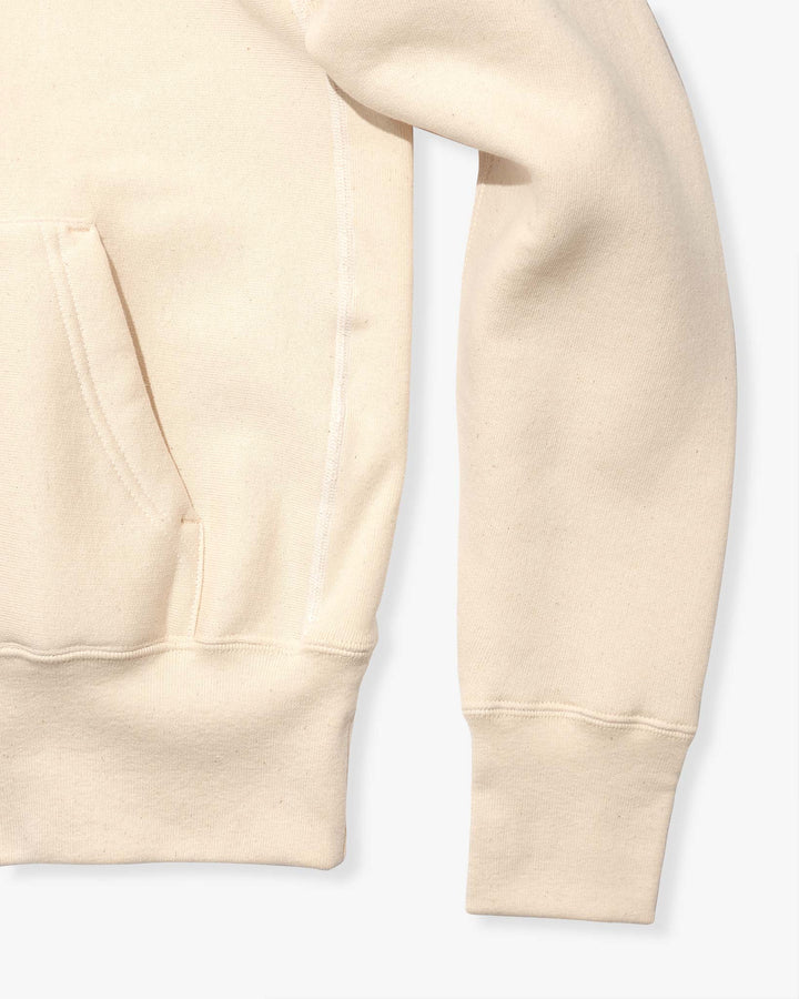 CROSS-KNIT® Pullover Hooded Sweatshirt - Natural