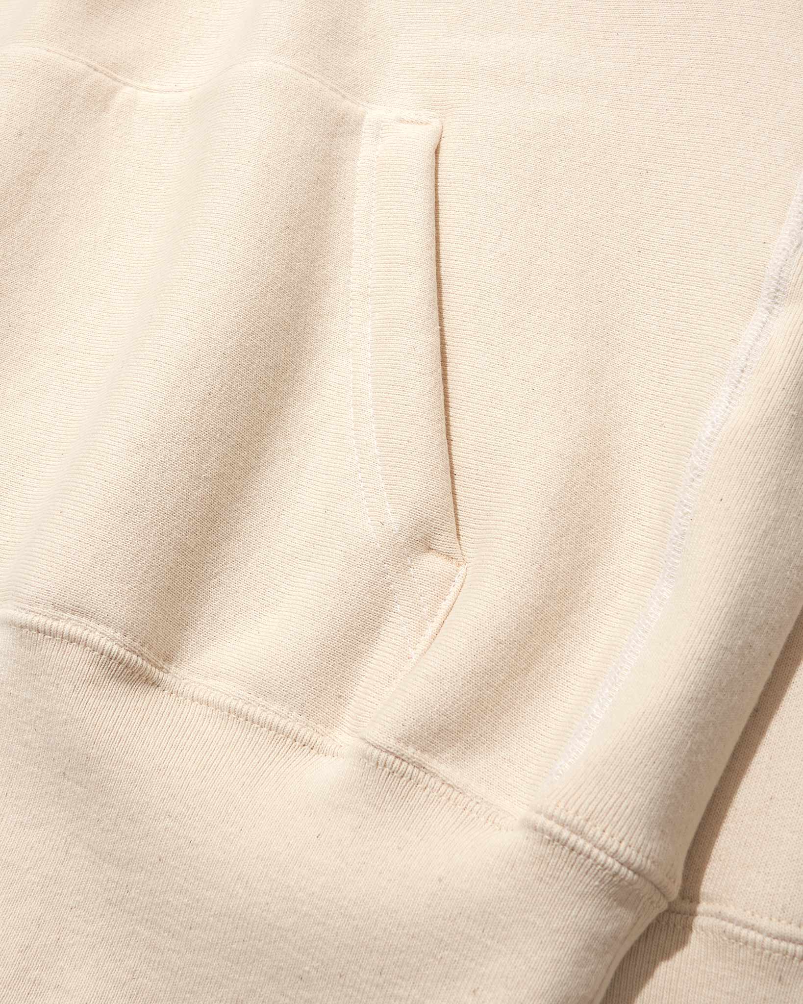 CROSS-KNIT® Pullover Hooded Sweatshirt - Natural