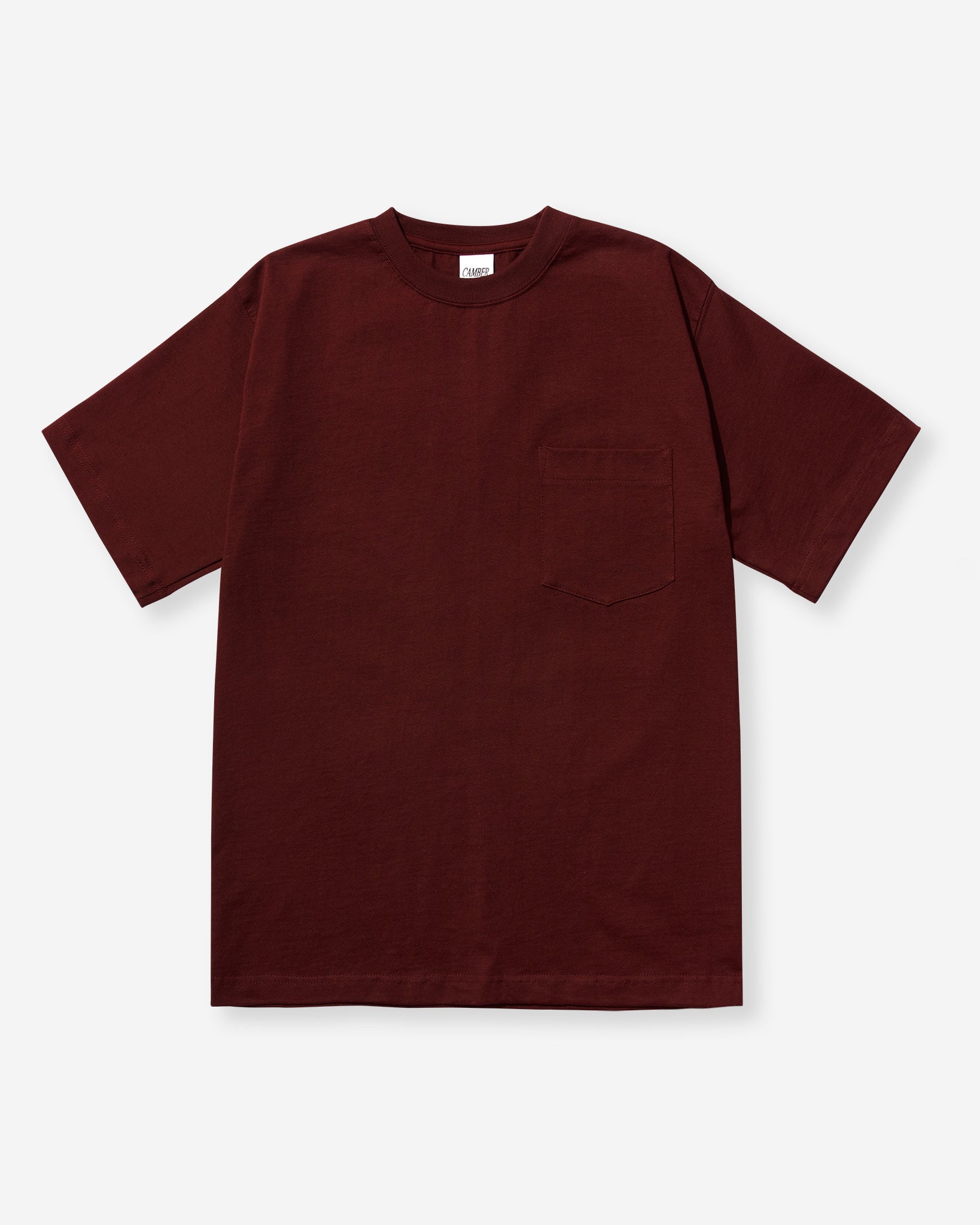 MAX-WEIGHT® Pocket T-Shirt - Burgundy