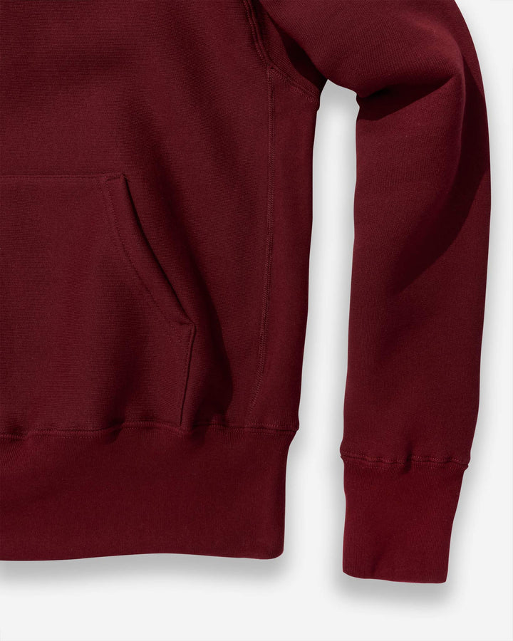 CROSS-KNIT® Pullover Hooded Sweatshirt - Burgundy