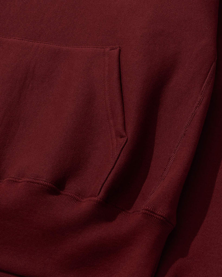 CROSS-KNIT® Pullover Hooded Sweatshirt - Burgundy