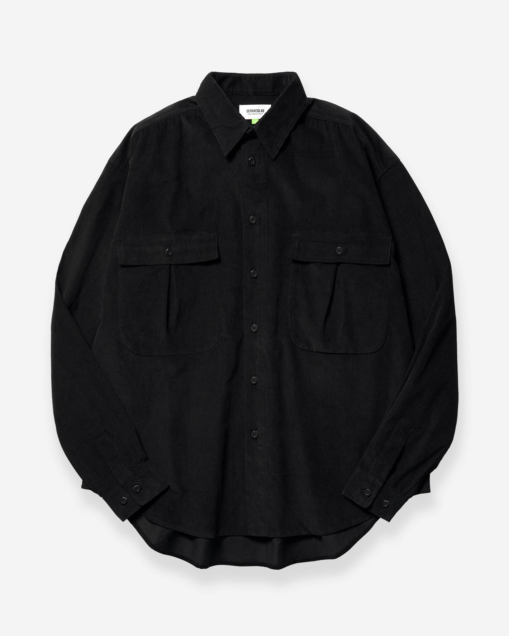 Typewriter Cord Shirt - Black