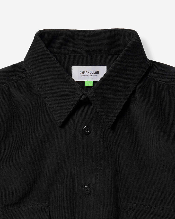 Typewriter Cord Shirt - Black