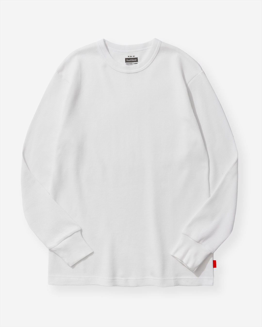 Functional Fabric Waffle L/S T-Shirt - White