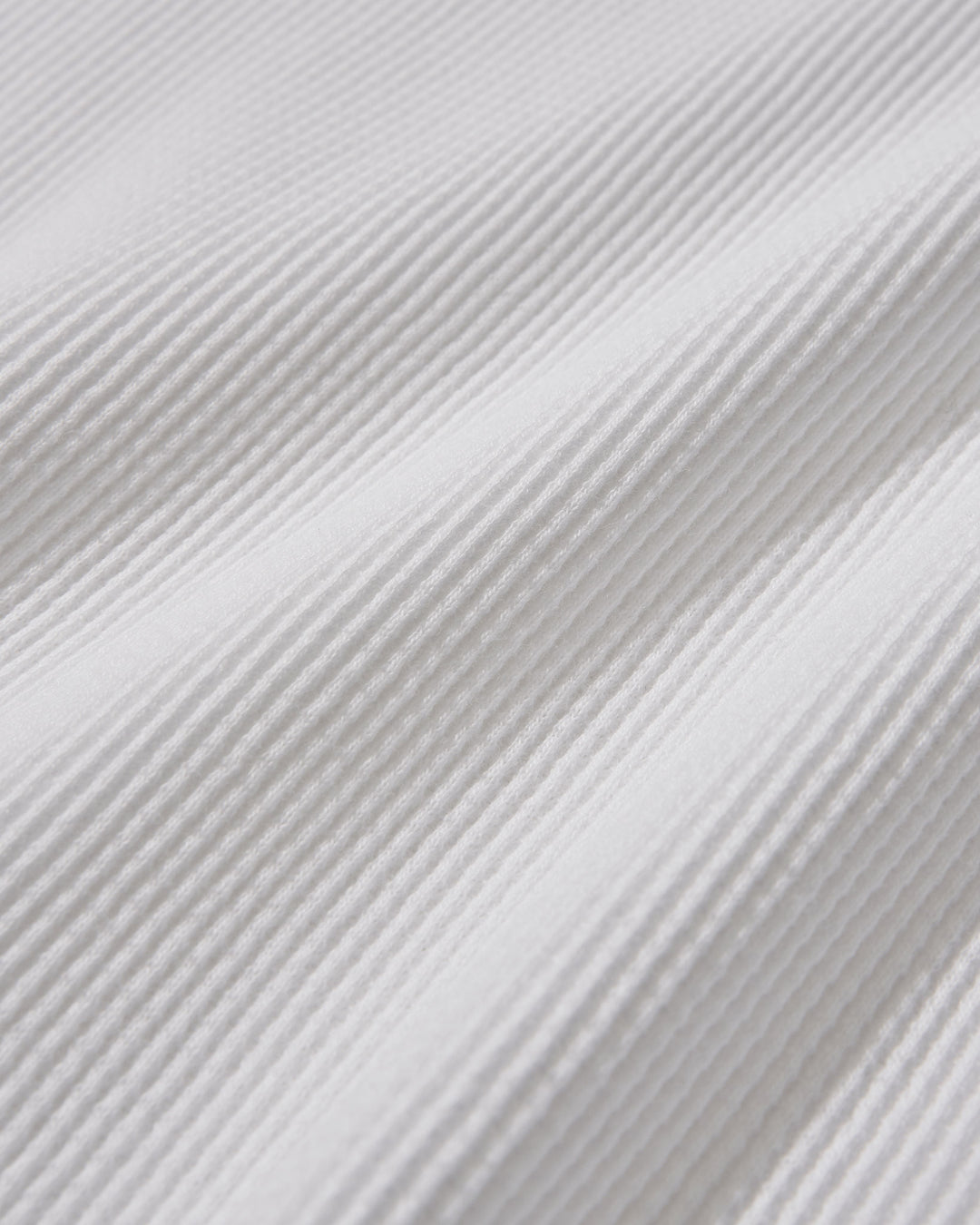 Functional Fabric Waffle L/S T-Shirt - White