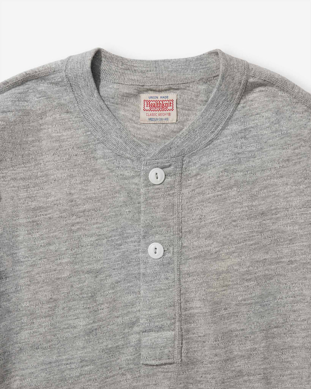 Max Weight Slab Henley L/S T-Shirt - Grey