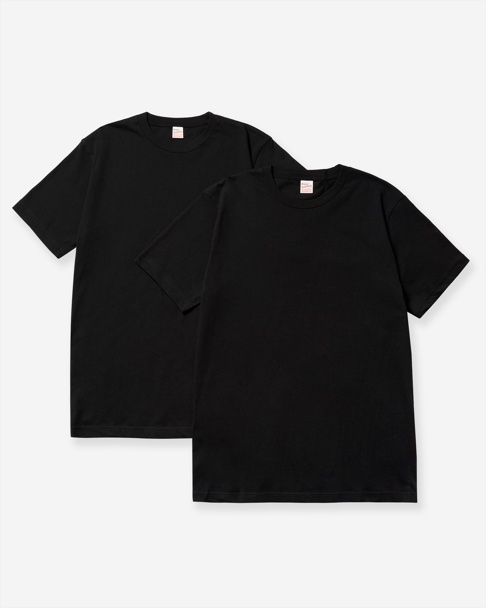 Basic Short Sleeve T-Shirt (2 Pack) - Black