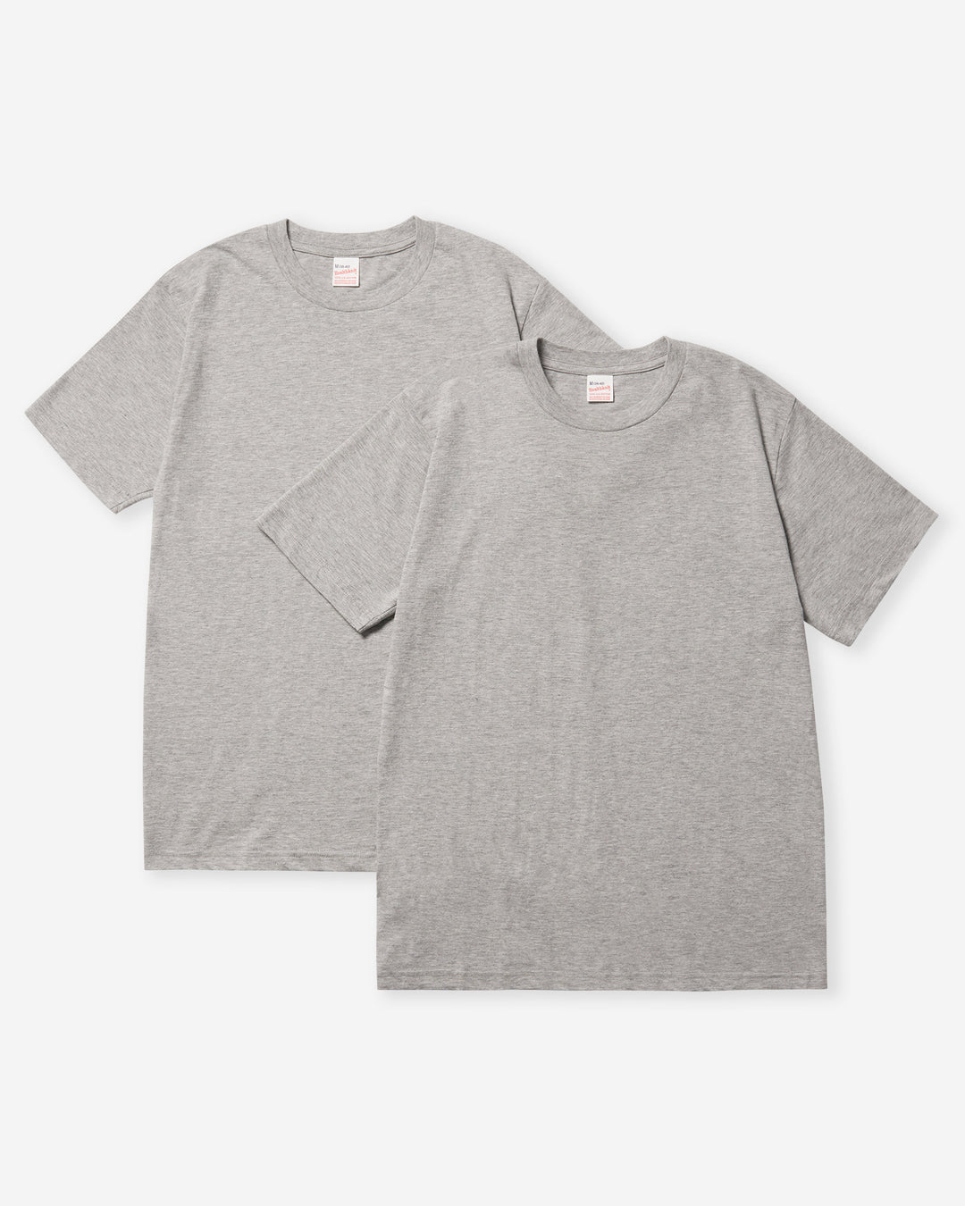 Basic Short Sleeve T-Shirt (2 Pack) - Grey