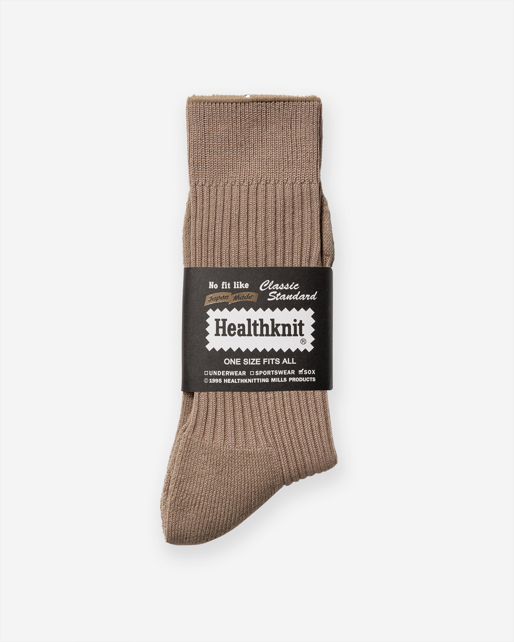 Ribbed Pile Socks - Beige