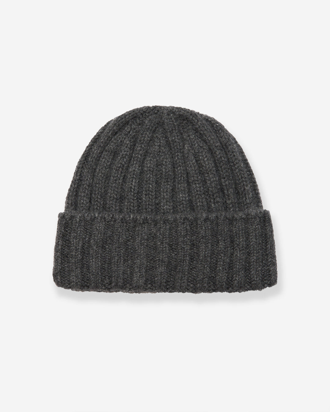 Cashmere 2x2 Rib Watch Cap - Grey